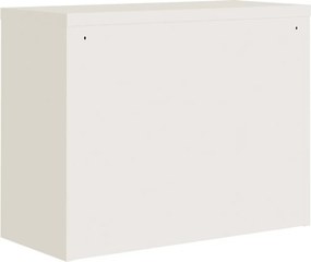 vidaXL Αρχειοθήκη Λευκή 90 x 40 x 70 εκ. από Ατσάλι