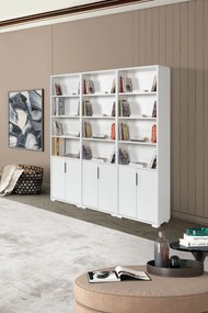 Βιβλιοθήκη Λευκό DOPOZE 180x30x2