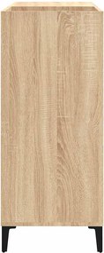 vidaXL Δισκοθήκη Sonoma Δρυς 84,5 x 38 x 89 εκ. από Επεξεργασμένο Ξύλο