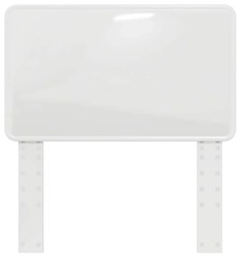 vidaXL Κεφαλάρι με κεφαλάρι Λαμπερό Λευκό 75 cm Επεξεργασμένο ξύλο