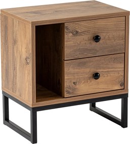 Nightstand Glimmer - Atlantic Pine, Black Atlantic Pine
Black