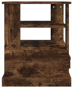vidaXL Βοηθητικό Τραπέζι Καπνιστή Δρυς 50x50x60 εκ. Επεξεργασμένο Ξύλο