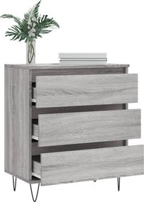 vidaXL Ντουλάπι Γκρι Sonoma 60x35x70 εκ. από Επεξεργασμένο Ξύλο