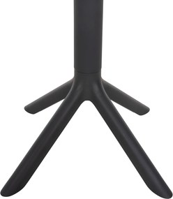 ΤΡΑΠΕΖΙ ΠΟΛΥΠΡΟΠΥΛΕΝΙΟΥ ΣΤΡΟΓΓΥΛΟ TERRIN HM6124.20 ΓΚΡΙ Φ61x77Υεκ.