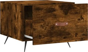 vidaXL Τραπεζάκι Σαλονιού Καπνιστή Δρυς 50x50x40 εκ. Επεξεργασμ. Ξύλο