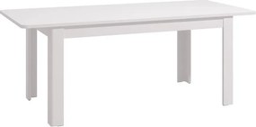 Τραπέζι Τραπεζαρίας Επεκτεινόμενο Jersey Λευκό 160(200)x91,5x76,5 εκ.