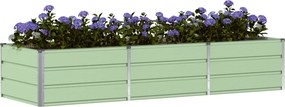vidaXL Γλάστρα Πράσινο 240 x 80 x 45 cm Ατσάλι