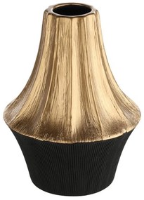 Βάζο Κεραμικό Sual 421008 Φ15x21cm Black-Gold Eglo Κεραμικό