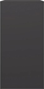vidaXL Ράφι Καυσόξυλων Μαύρο 60x40x80 εκ. Ατσάλινο