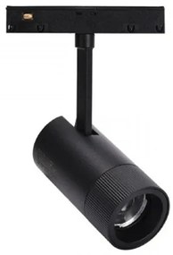 Σποτ Μαγνητικής Ράγας LED 8W 4000K Interlight -21376-Μαύρο 21376