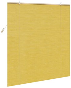 vidaXL Ρολά και Σκίες Παραθύρων Κίτρινο 140 x 160 cm Μπαμπού