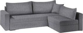Γωνιακός καναπές Kleio-215φ 160β-Γκρι