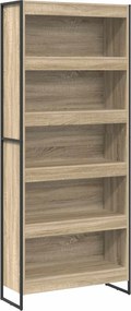 vidaXL Βιβλιοθήκη 80 x 30 x 189,5 εκ Επεξεργασμένο ξύλο Σονόμα