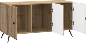 vidaXL Ντουλάπι TV 99 x 34,5 x 50 εκ. Artisan Δρυς Επεξεργασμένο Ξύλο