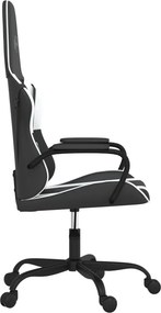 vidaXL Καρέκλα Gaming Μαύρο/Λευκό από Συνθετικό Δέρμα