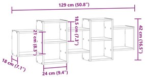 ΡΑΦΙΕΡΑ ΤΟΙΧΟΥ ΌΨΗ ΠΑΛΑΙΟΥ ΞΥΛΟΥ 129X18X42 ΕΚ. ΑΠΟ ΕΠΕΞ. ΞΥΛΟ 853225