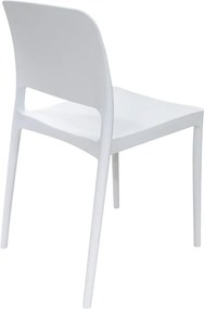 Καρέκλα Fenxy pakoworld pp σε λευκή απόχρωση 38x42x77εκ