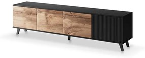 RANDOM RTV-3 TV-stand, color: wotan oak/black DIOMMI V-PL-RANDOM-RTV-3