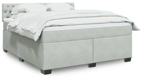 ΚΡΕΒΑΤΙ BOXSPRING ΜΕ ΣΤΡΩΜΑ ΑΝΟΙΧΤΟ ΓΚΡΙ 180X200 ΕΚ. ΒΕΛΟΥΔΙΝΟ 3286384