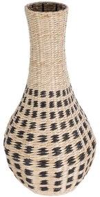 Βάζο - Κασπώ Πλεκτό Marselle 21232 Φ32x65cm Natural-Black Globostar Wood
