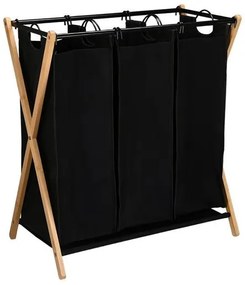 Estia Καλάθι Απλύτων 3 Θέσεων Bamboo Essentials 102lt 68x40x76cm 02-26967