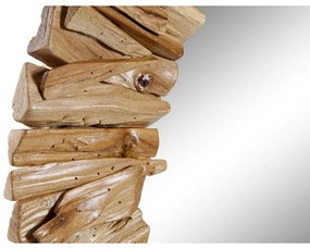 Τοίχο καθρέφτη DKD Home Decor Φυσικό Alpino Παλαιωμένο φινίρισμα 60 x 4 x 60 cm