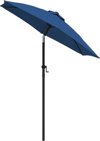 vidaXL Ομπρέλα Μπλε 200 x 224 εκ. Αλουμινίου