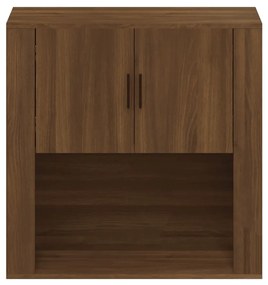 vidaXL Ντουλάπι Τοίχου Καφέ Δρυς 80x33x80 εκ. Επεξεργασμένο Ξύλο