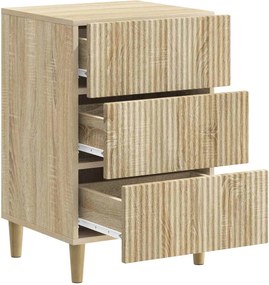 vidaXL Κομοδίνο Sonoma Δρυς 43 x 41 x 66,5 εκ. Επεξεργασμένο Ξύλο