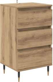 vidaXL Πλαϊνό γραφείο artisan δρυς 35 x 40 x 70 εκ. Επεξεργασμένο ξύλο