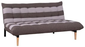 Sofa Bed 3seater Beige and Brown Color Zoe  185X95X86Υεκ.