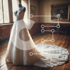 Σετ των 2 Intra Συλλεκτικό Ξύλινο Παζλ Plywood 4mm - Επίδειξη λευκού νυφικού Σε Ξύλινο Κουτί - Διαστάσεις: 10x10 cm – 25 κομμάτια