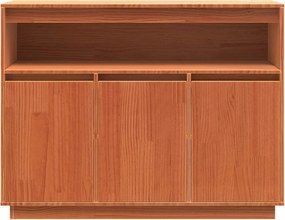 vidaXL Πλαϊνό γραφείο Κερωτό καφέ 104,5 x 34 x 80 εκ