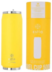 ESTIA ΘΕΡΜΟΣ TRAVEL CUP SAVE THE AEGEAN 500ml PINEAPPLE YELLOW