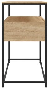 vidaXL Τραπέζι Κονσόλα Sonoma Δρυς 100x40x75 εκ. Επεξεργασμένο Ξύλο