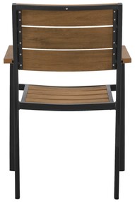 ΠΟΛΥΘΡΟΝΑ ΑΛΟΥΜΙΝΙΟΥ SAGA ΑΝΘΡΑΚΙ ΜΕ POLYWOOD HM5127.02 55x56x85Υεκ.