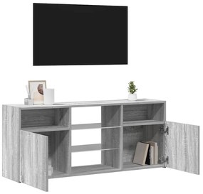 vidaXL Έπιπλο Τηλεόρασης με LED Γκρι Sonoma 120 x 30 x 50 εκ.