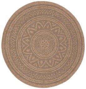 Στρογγυλό Χαλί Καλοκαιρινό (Φ200) Royal Carpet Avanos 8871 Black
