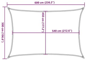 Πανί Σκίασης Μπλε Ορθογώνιο 5x6 μ. από HDPE 160 γρ/μ² - Μπλε