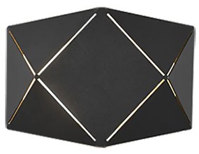 Zandor Μοντέρνο Φωτιστικό Τοίχου με Ενσωματωμένο LED και Θερμό Λευκό Φως σε Μαύρο Χρώμα Πλάτους 18cm Trio Lighting 223510132