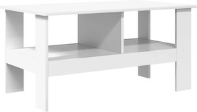 vidaXL Τραπεζάκι σαλονιού Λευκό 90 x 50 x 45 cm Επεξεργασμένο ξύλο