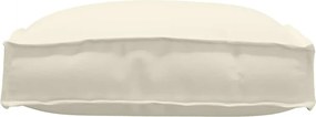 vidaXL Μαξιλάρι 4 pcs Κρεμ 40 x 40 x 8 εκ. Ύφασμα Όξφορντ