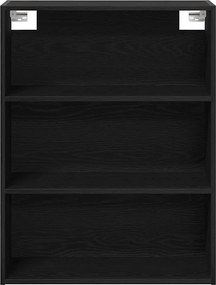 vidaXL Highboard 2 pcs Μαύρη Οξυά Επεξεργασμένο ξύλο