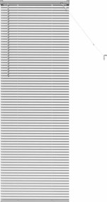 vidaXL Βενετσιάνικες Ρόδες Ασημί 175 x 55 εκ Αλουμίνιο