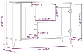 ΜΠΟΥΦΕΣ ΚΑΦΕ ΔΡΥΣ 104 X 35 X 70 ΕΚ. ΑΠΟ ΕΠΕΞΕΡΓΑΣΜΕΝΟ ΞΥΛΟ 815167