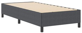 vidaXL Σκελετός Κρεβατιού Σκούρο γκρι 90 x 200 cm Βελούδο