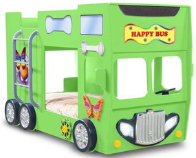 Κρεβάτι παιδικό Happy Bus-Prasino