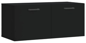 vidaXL Ντουλάπι Τοίχου Μαύρο 80 x 36,5 x 35 εκ. από Επεξεργασμένο Ξύλο