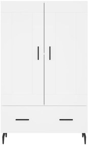 vidaXL Ντουλάπα Λευκή 69,5 x 31 x 115 εκ. από Επεξεργασμένο Ξύλο