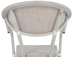 Καρέκλα - Πολυθρόνα CLAY C5108 Αλουμινίου Bamboo Look Γκρί Πατίνα με Textline 57x57x83 εκ. 57x57x83 εκ.